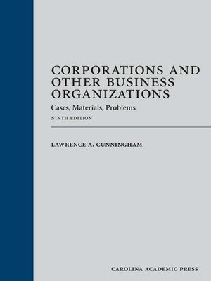 cover image of Corporations and Other Business Organizations